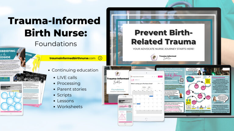 trauma informed birth nurse course