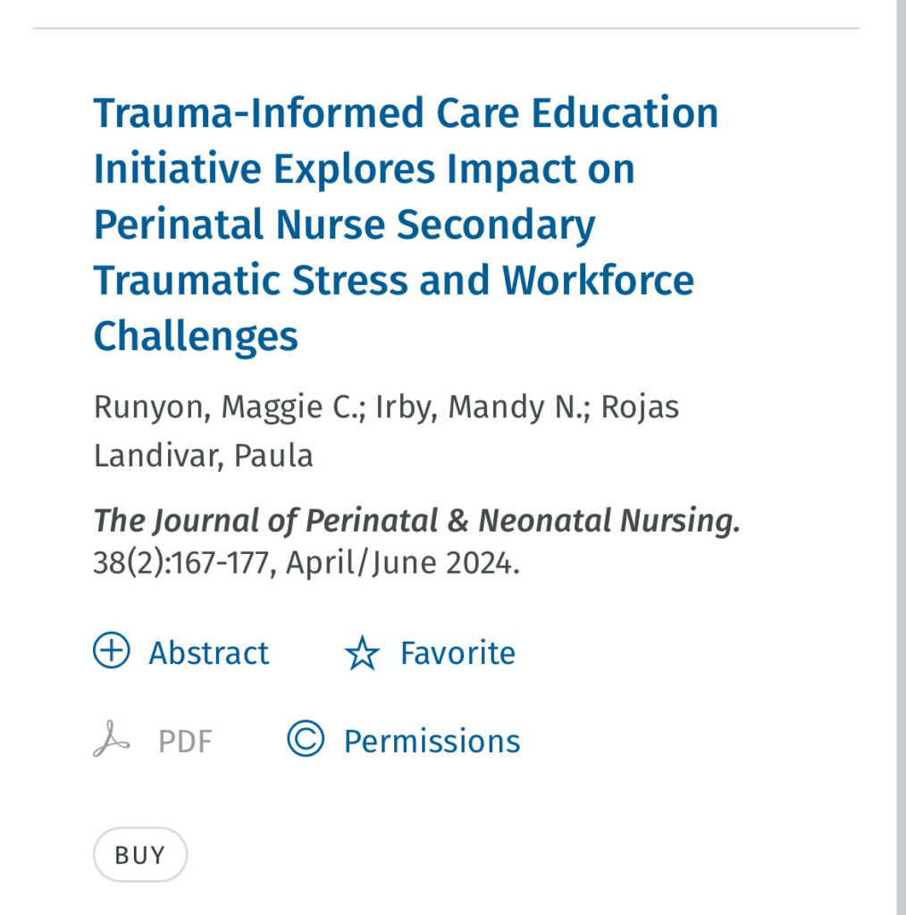 trauma informed care education initiative